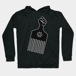 Afro Pick, Black Fist Afro Pick Hoodie